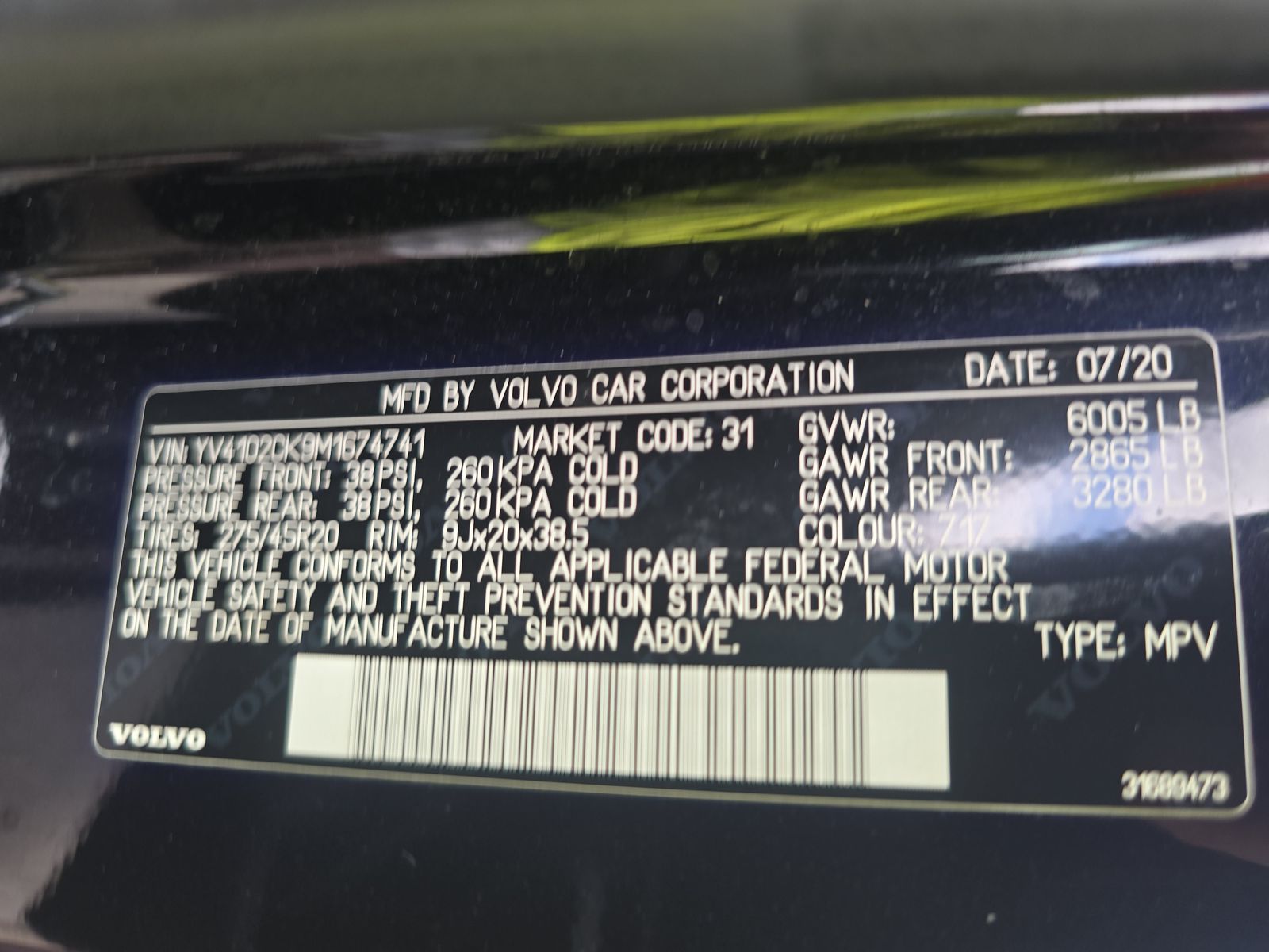 2021 Volvo XC90 T5 Momentum FWD