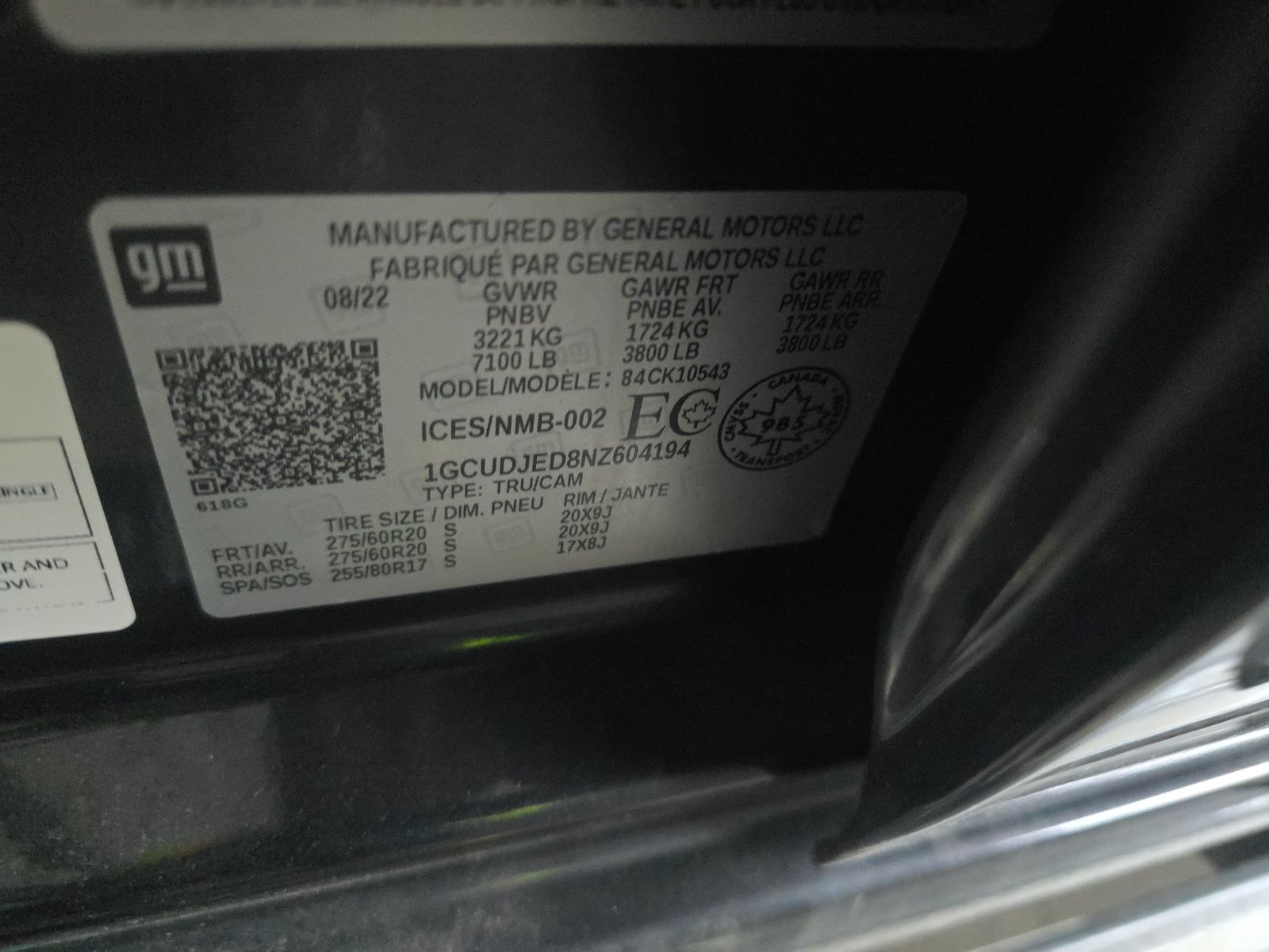 2022 Chevrolet Silverado 1500 High Country AWD