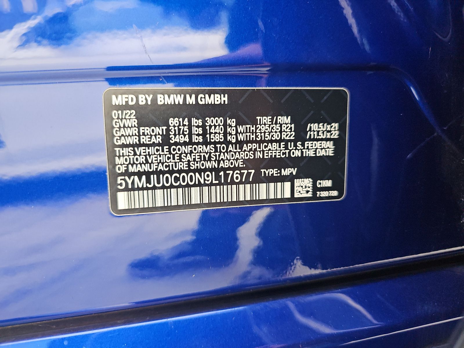 2022 BMW X5 M Base AWD