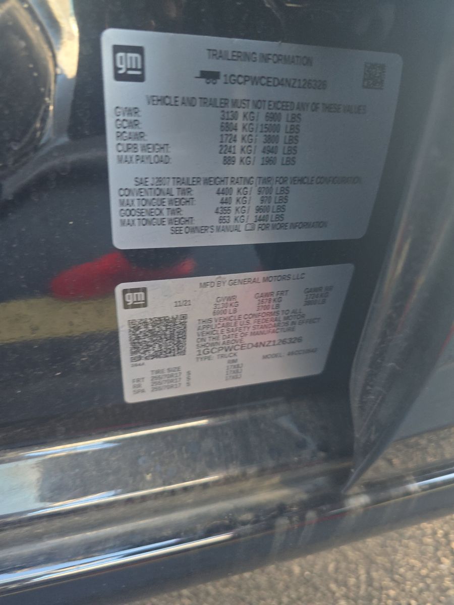 2022 Chevrolet Silverado 1500 LT RWD