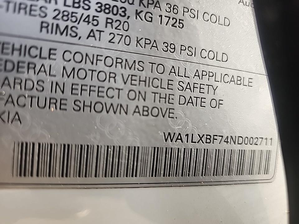 2022 Audi Q7 Premium Plus AWD