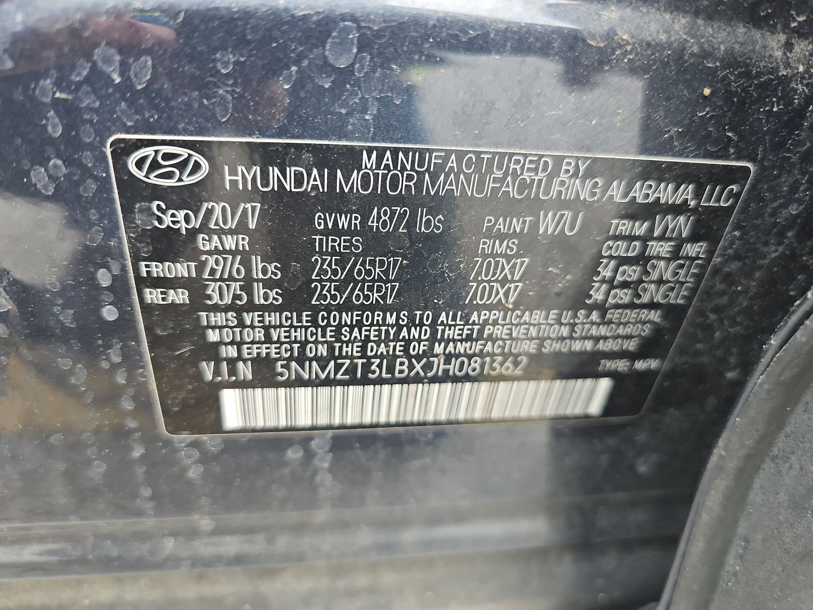 2018 Hyundai Santa Fe Sport Base FWD