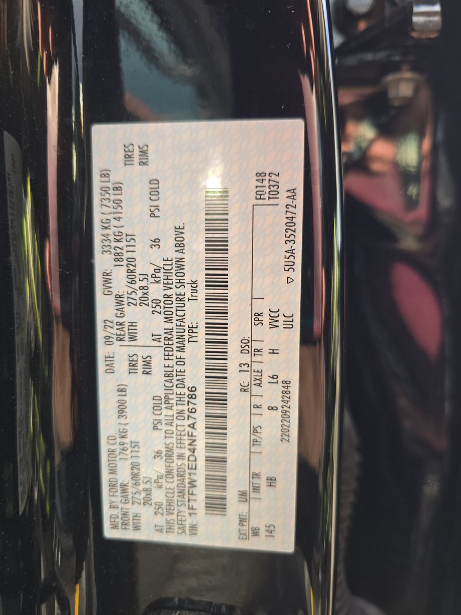 2022 Ford F-150 Hybrid Lariat AWD