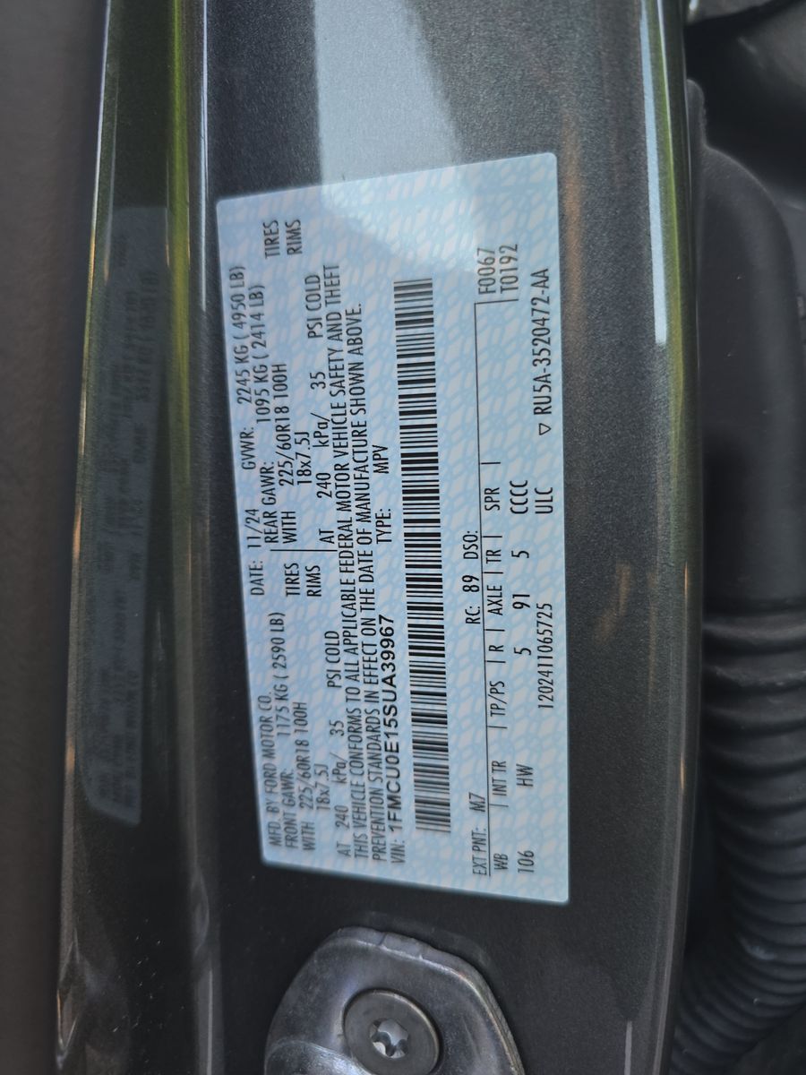 2025 Ford Escape Plug-In Hybrid FWD