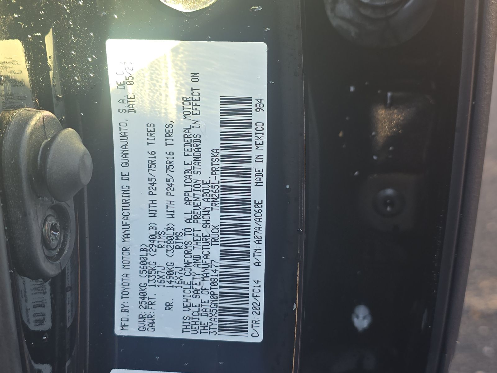 2023 Toyota Tacoma SR5 RWD