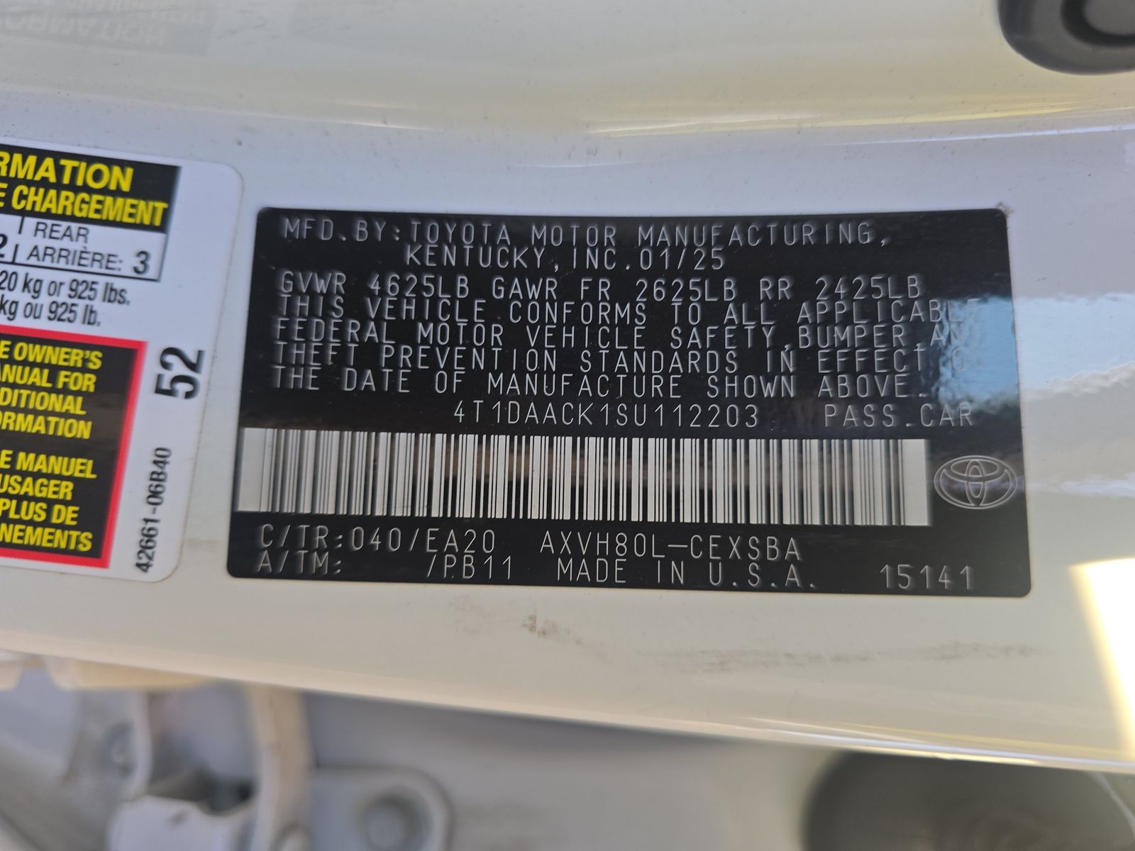 2025 Toyota Camry SE FWD