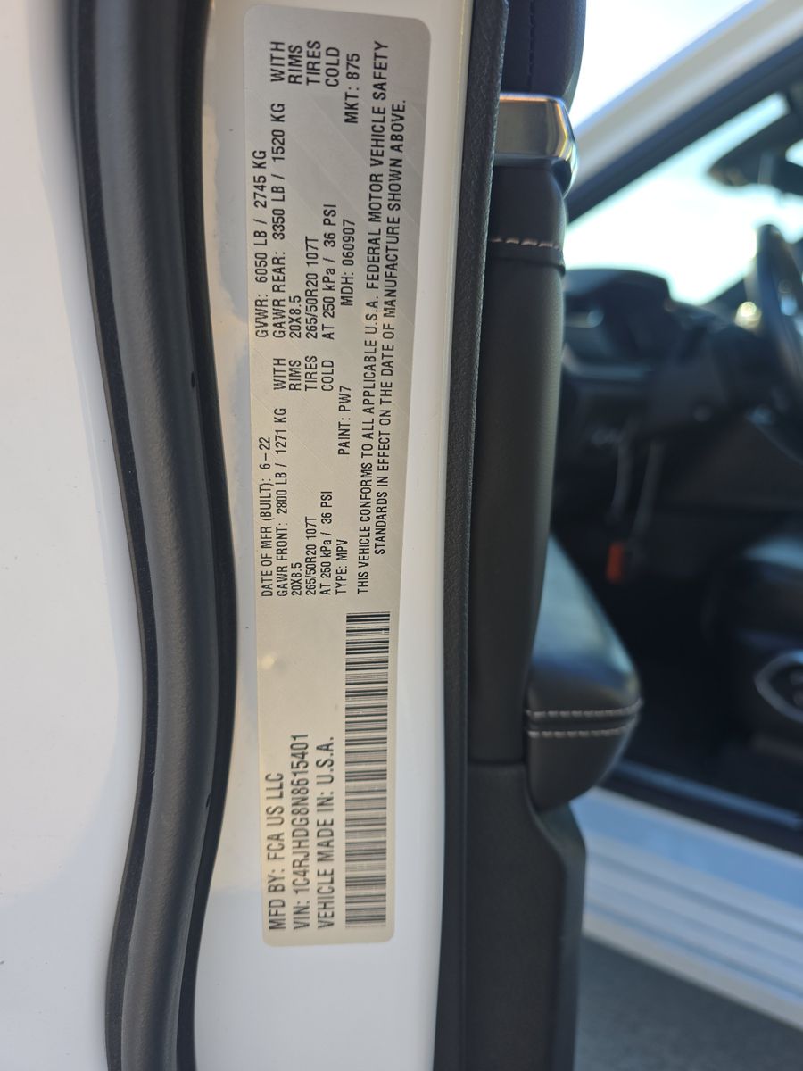 2022 Jeep Grand Cherokee Overland AWD