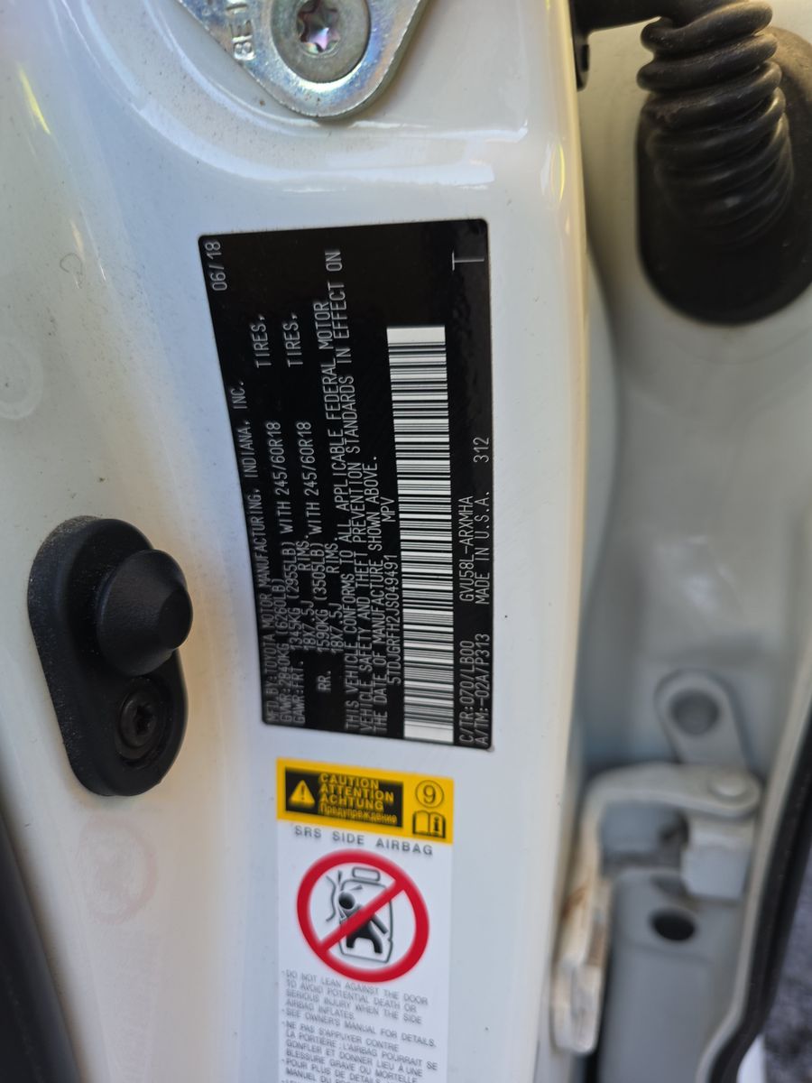 2018 Toyota Highlander Hybrid XLE AWD