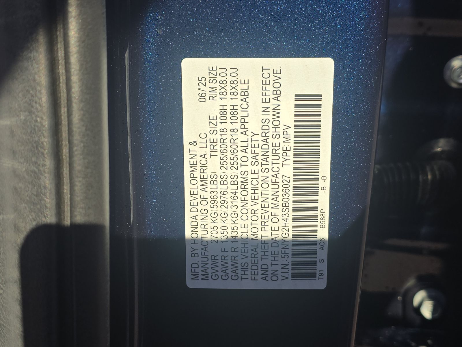 2025 Honda Pilot EX-L FWD