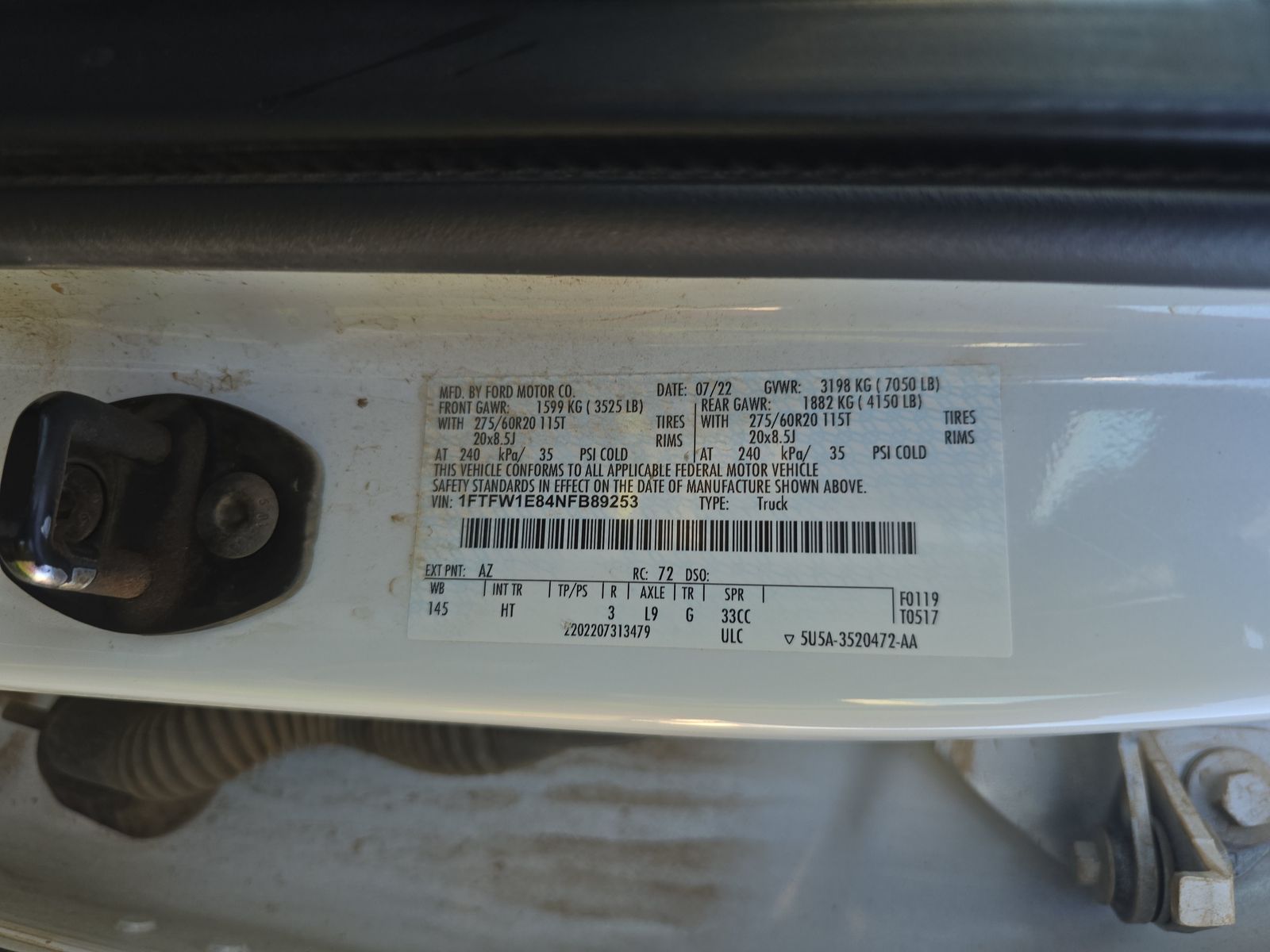 2022 Ford F-150 Lariat AWD