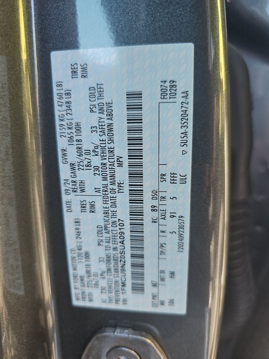 2025 Ford Escape Hybrid ST-Line Elite AWD