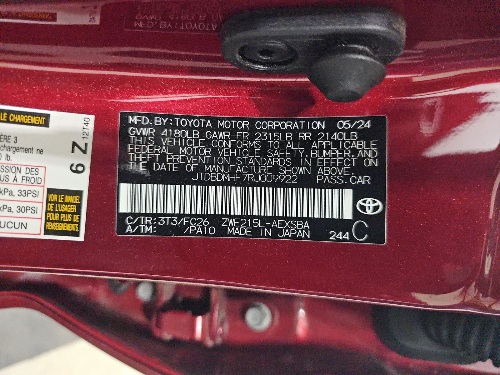 2024 Toyota Corolla Hybrid SE AWD