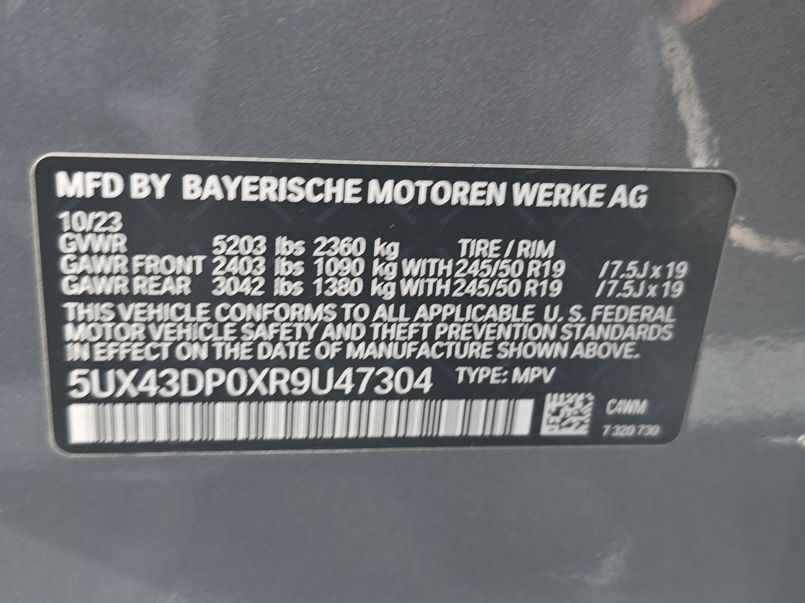 2024 BMW X3 sDrive30i RWD