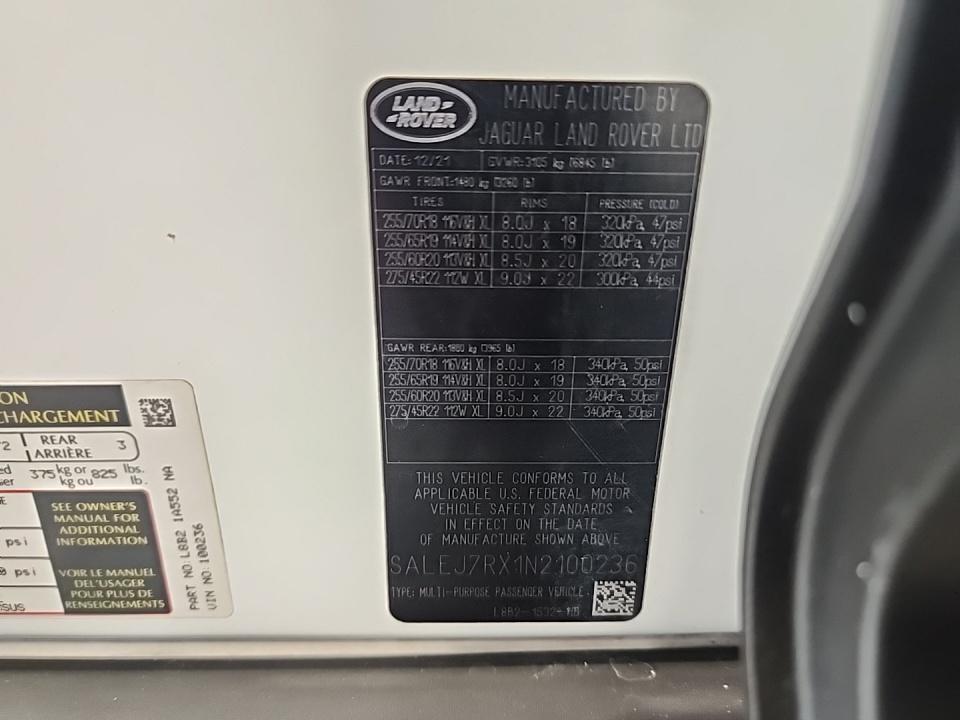 2022 Land Rover Defender 110 S AWD