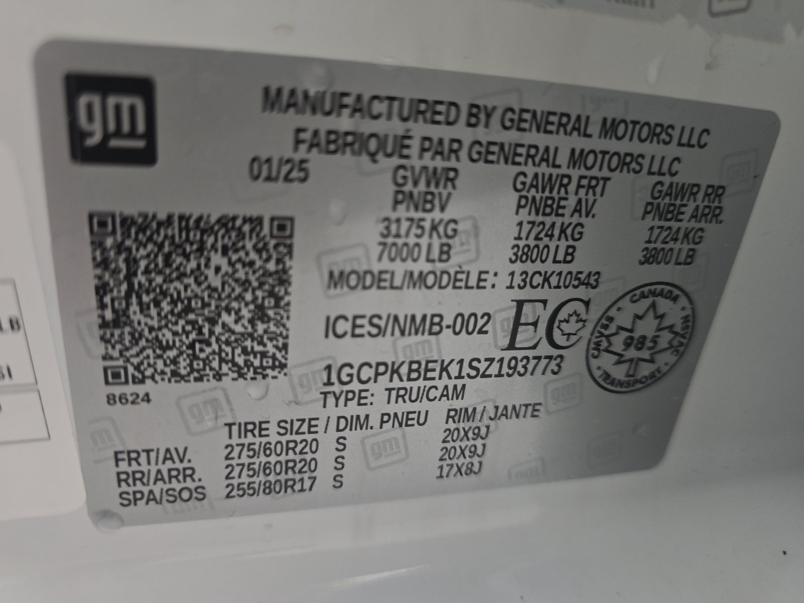 2025 Chevrolet Silverado 1500 Custom AWD