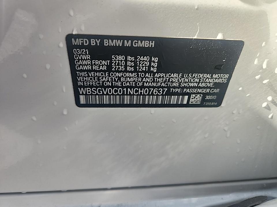 2022 BMW M8 Competition AWD