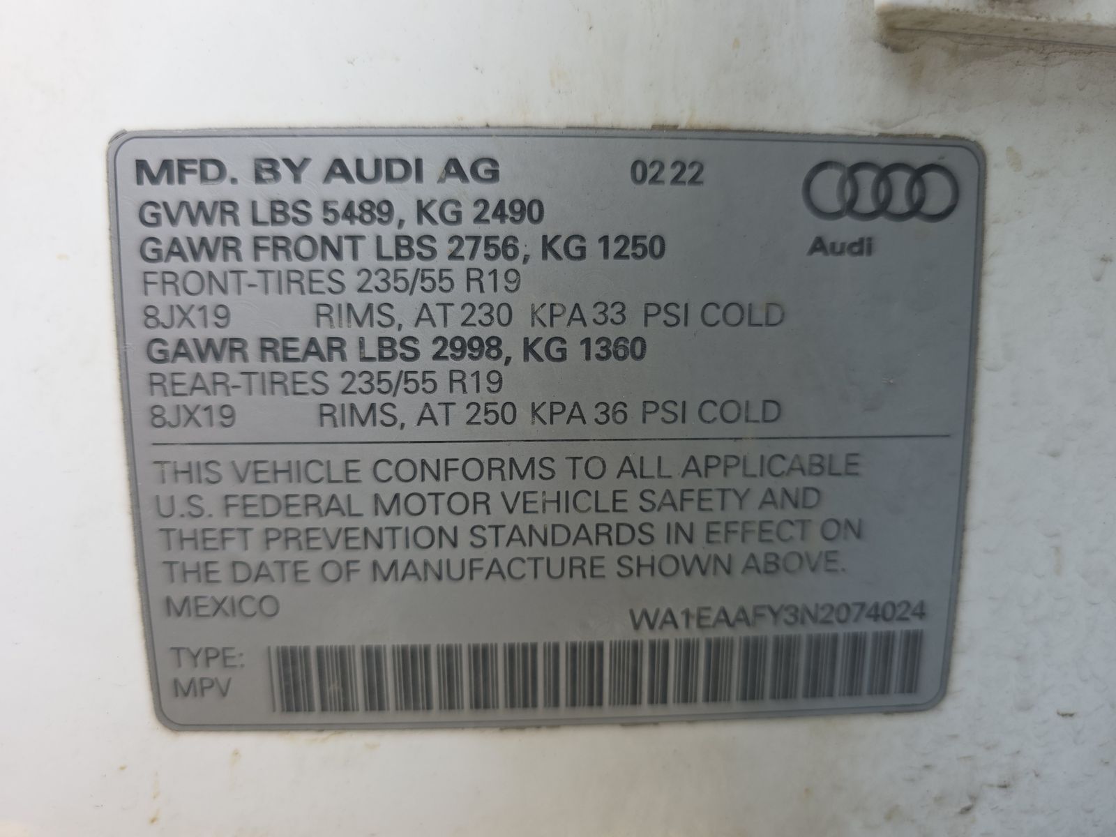 2022 Audi Q5 S line Premium Plus AWD