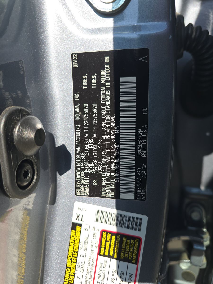 2022 Toyota Highlander Platinum AWD