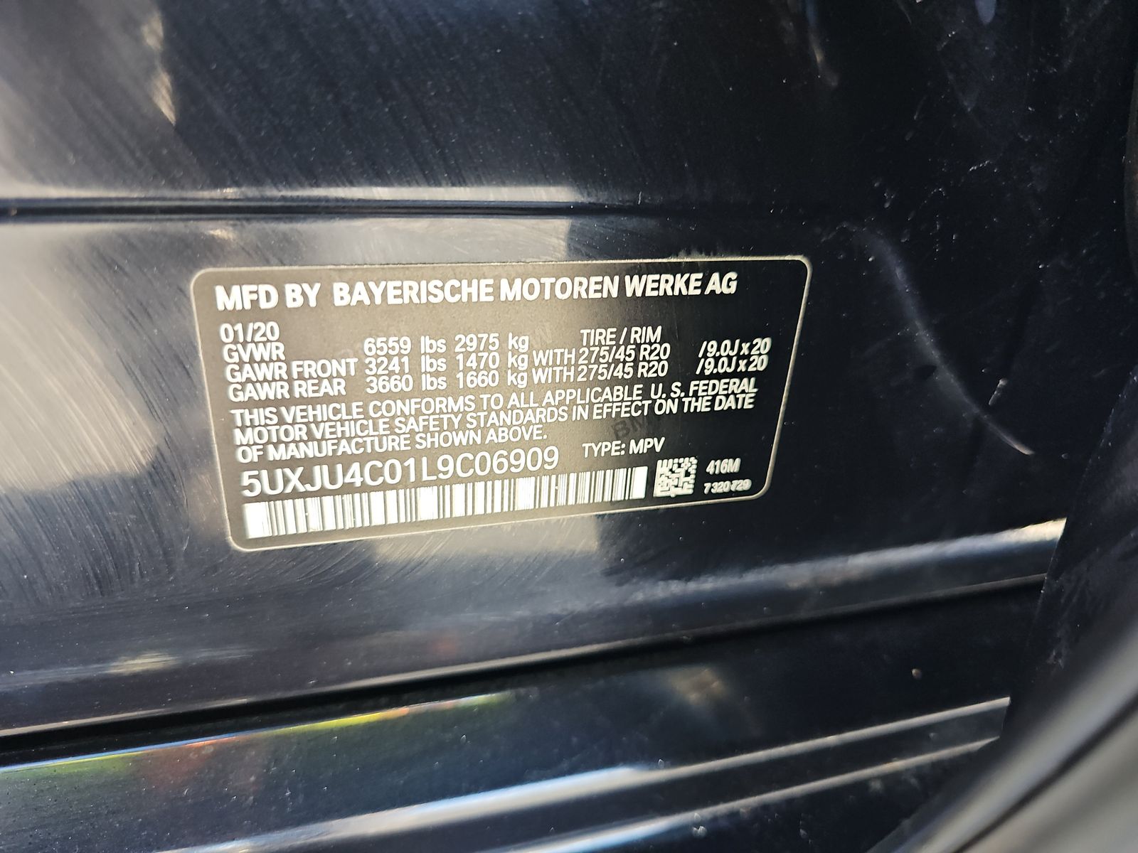 2020 BMW X5 M50i AWD