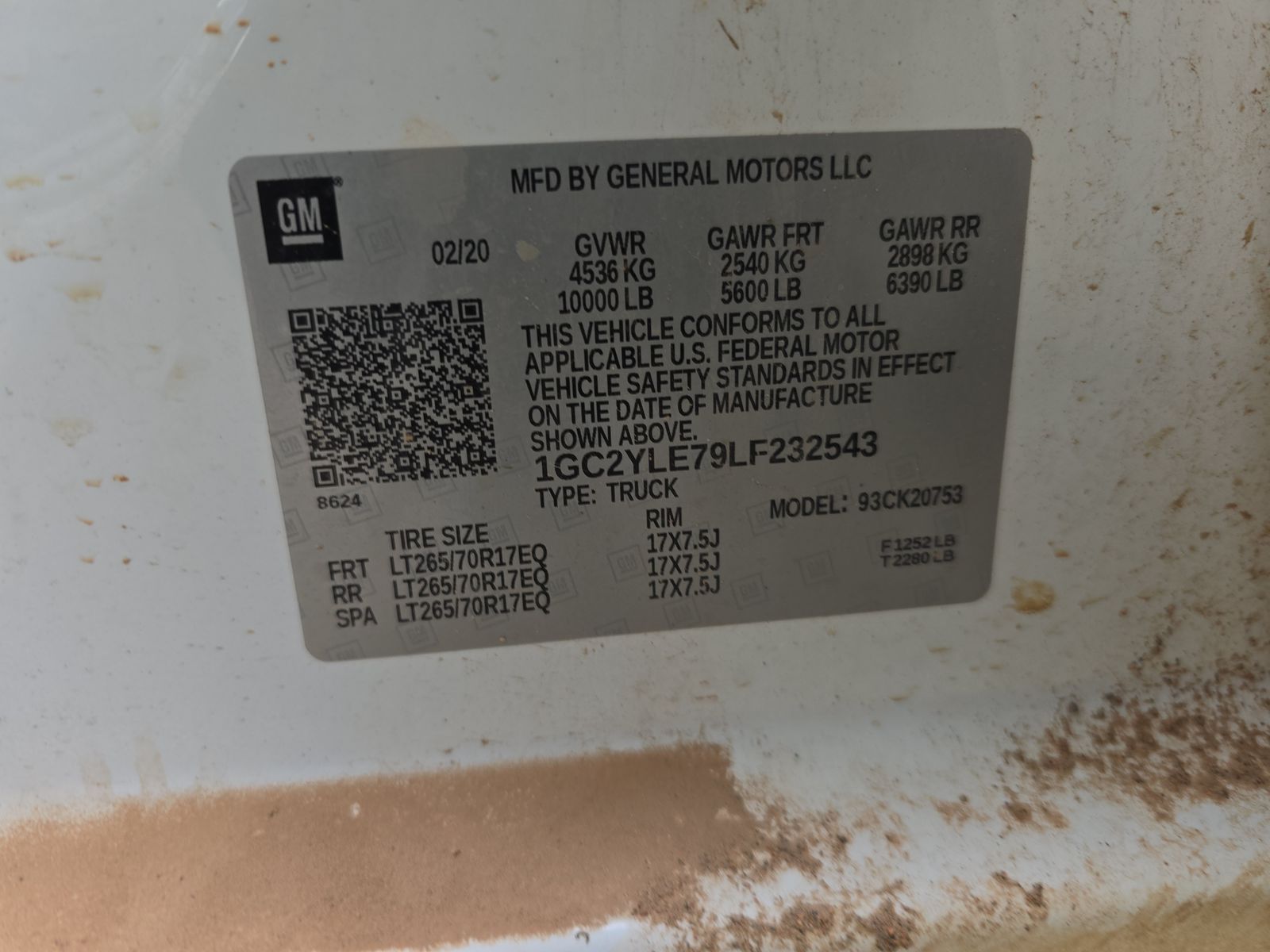 2020 Chevrolet Silverado 2500HD Work Truck AWD