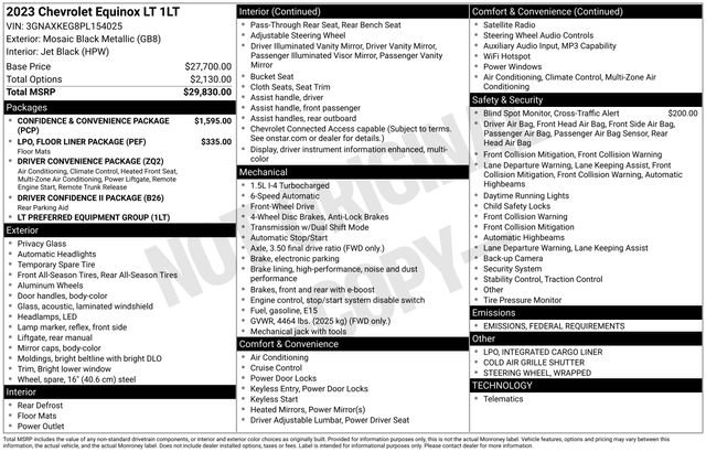 2023 Chevrolet Equinox LT FWD