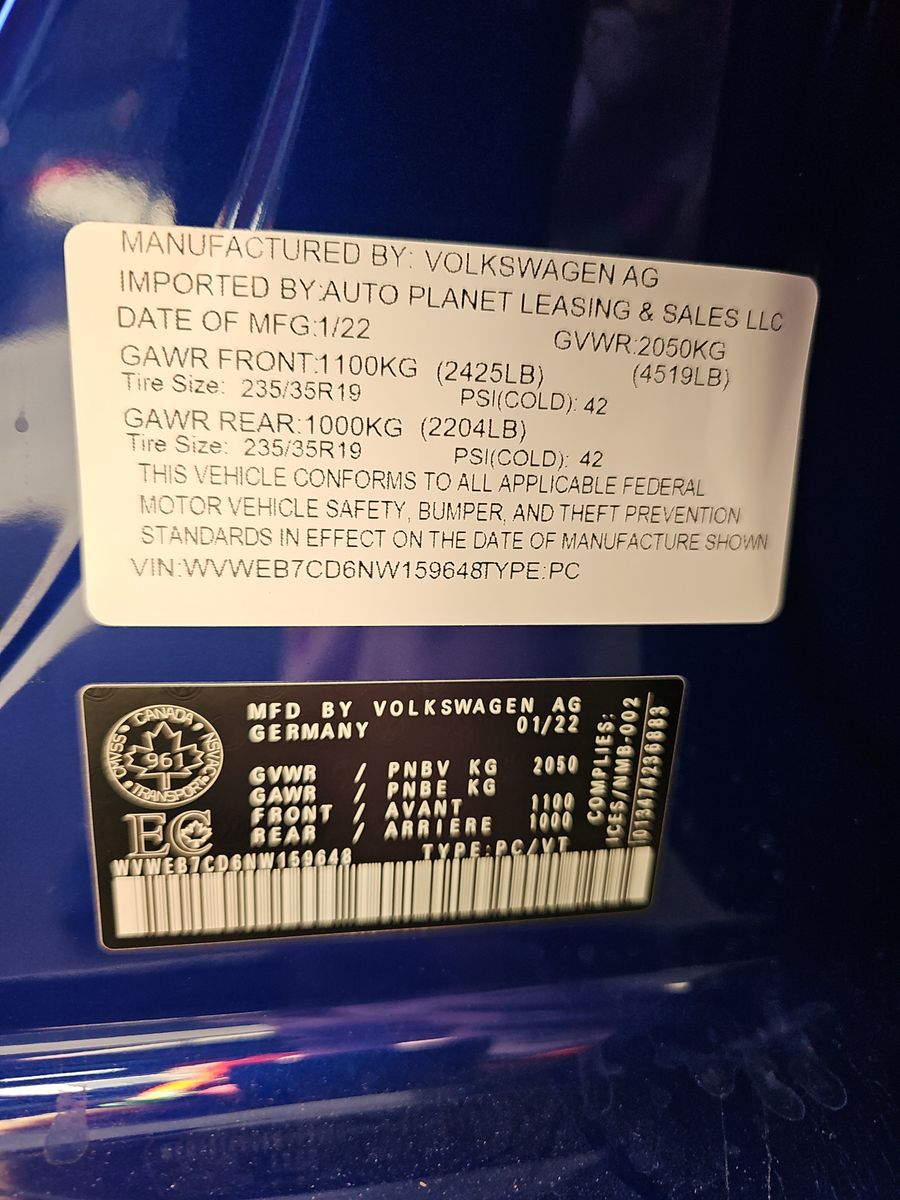 2022 Volkswagen Golf R AWD