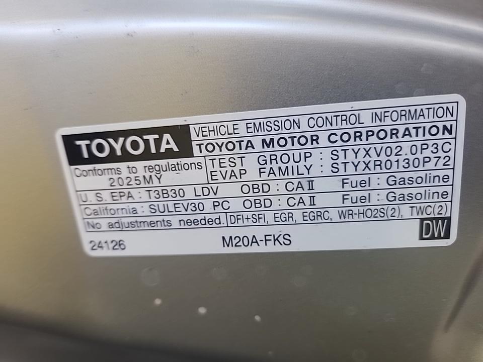 2025 Toyota Corolla SE FWD