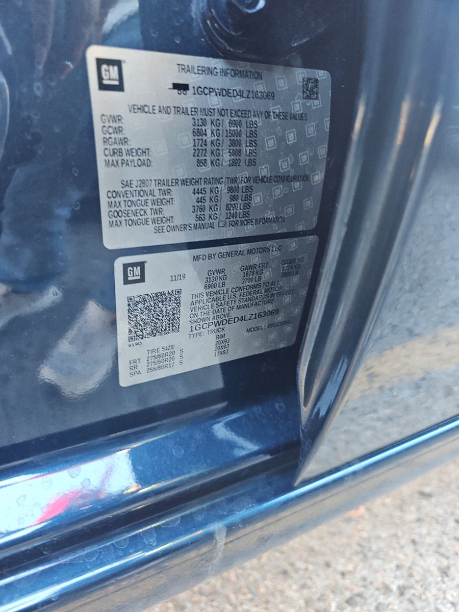 2020 Chevrolet Silverado 1500 RST RWD