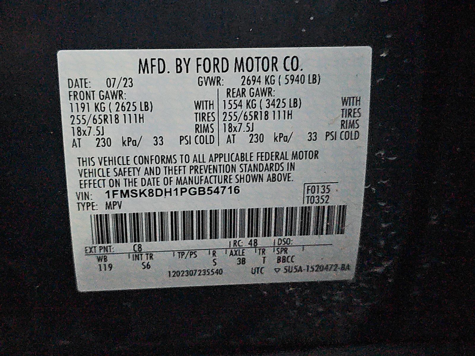 2023 Ford Explorer XLT AWD