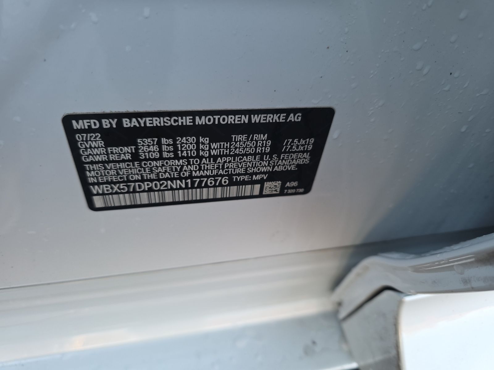 2022 BMW X3 xDrive30i AWD