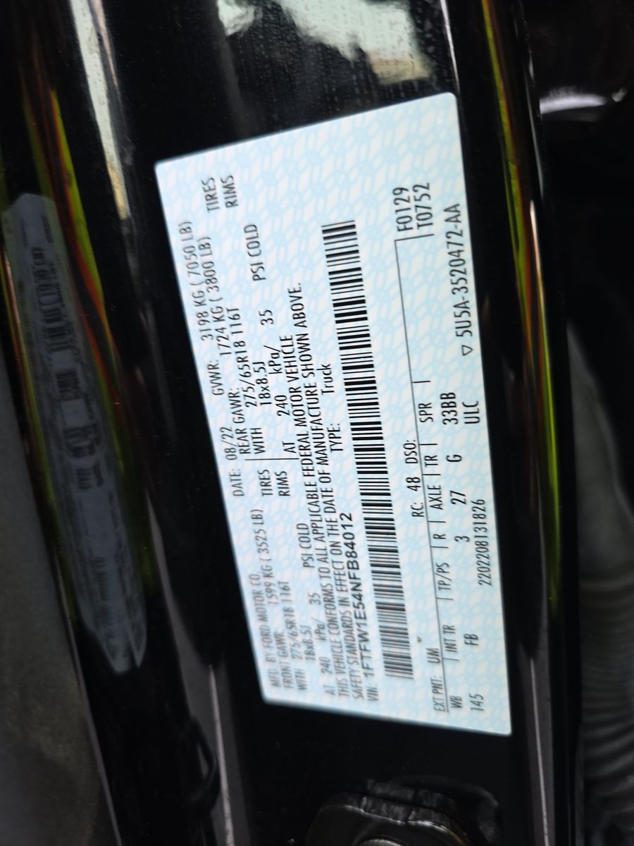 2022 Ford F-150 XLT AWD