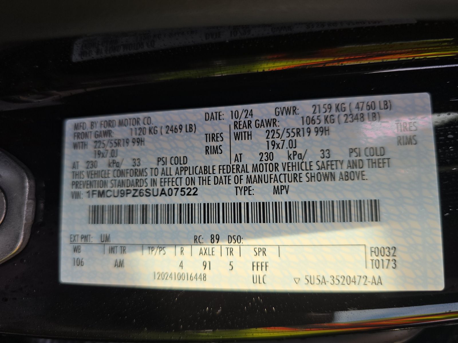 2025 Ford Escape Hybrid ST-Line Elite AWD