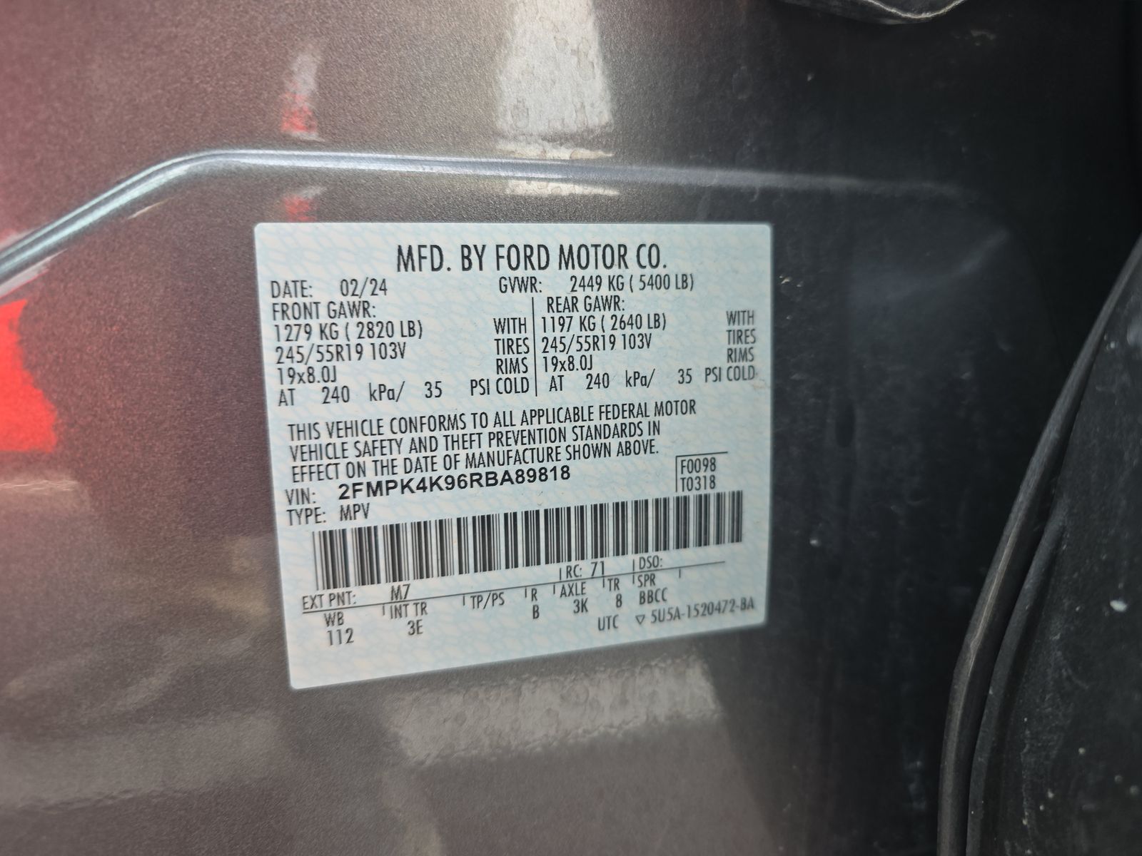 2024 Ford Edge Titanium AWD