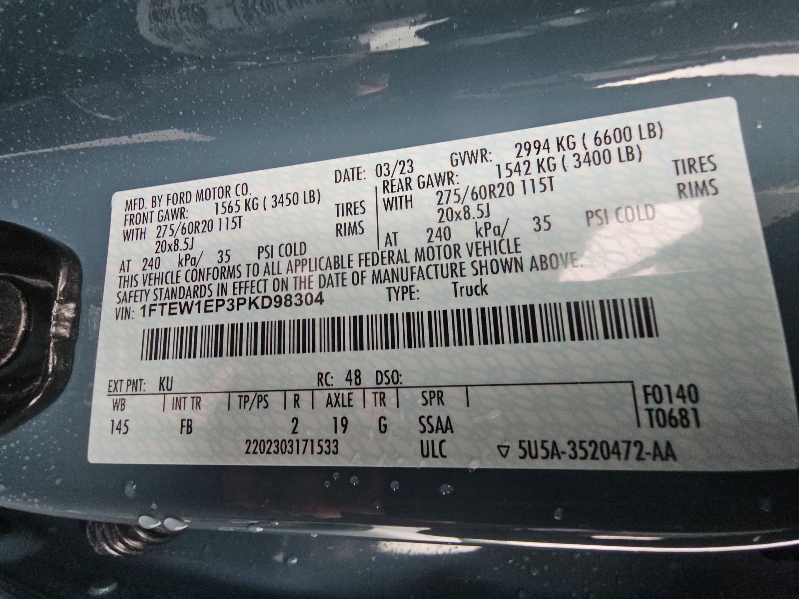 2023 Ford F-150 XLT AWD