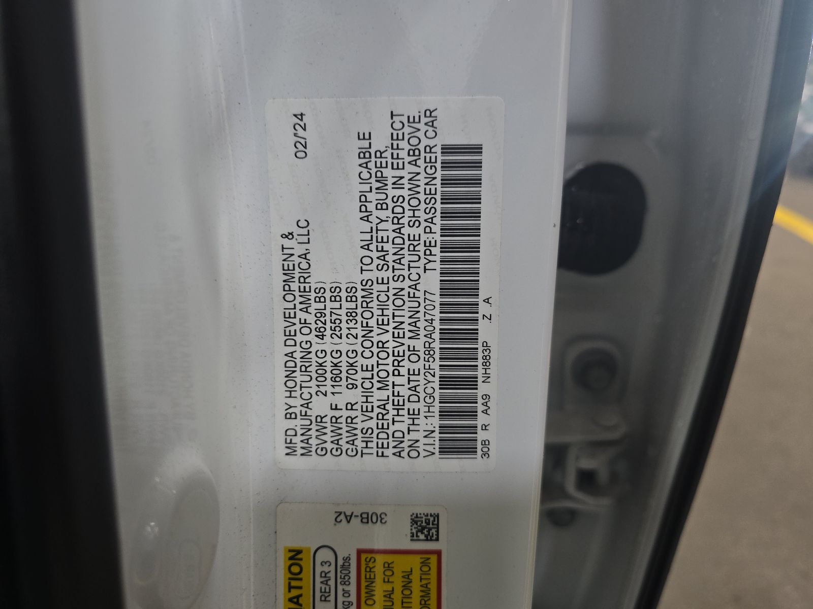 2024 Honda Accord Hybrid Sport FWD