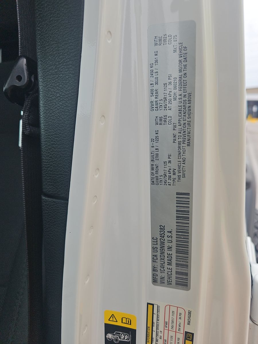 2022 Jeep Wrangler Unlimited Sport S Edition AWD