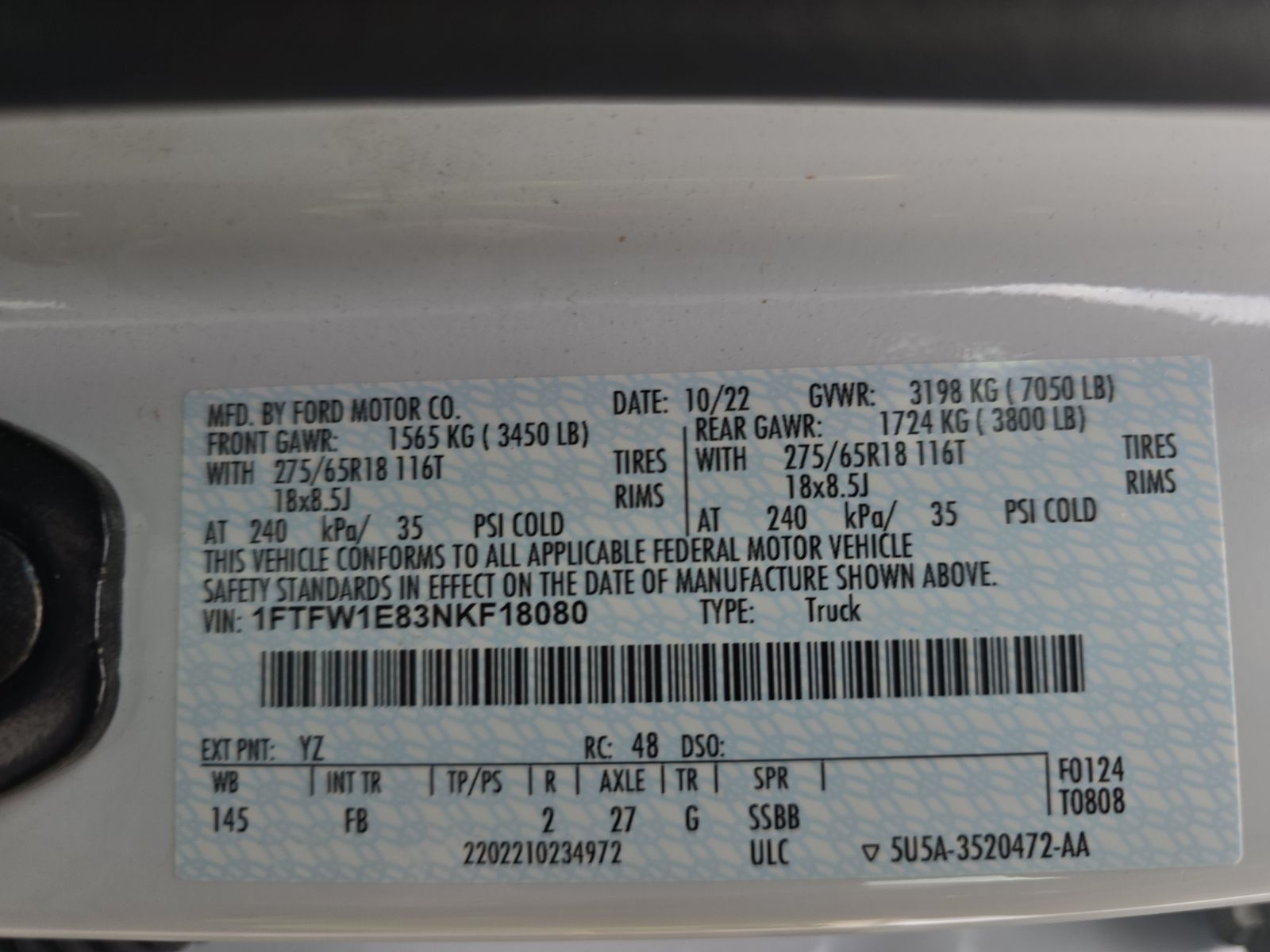 2022 Ford F-150 XLT AWD