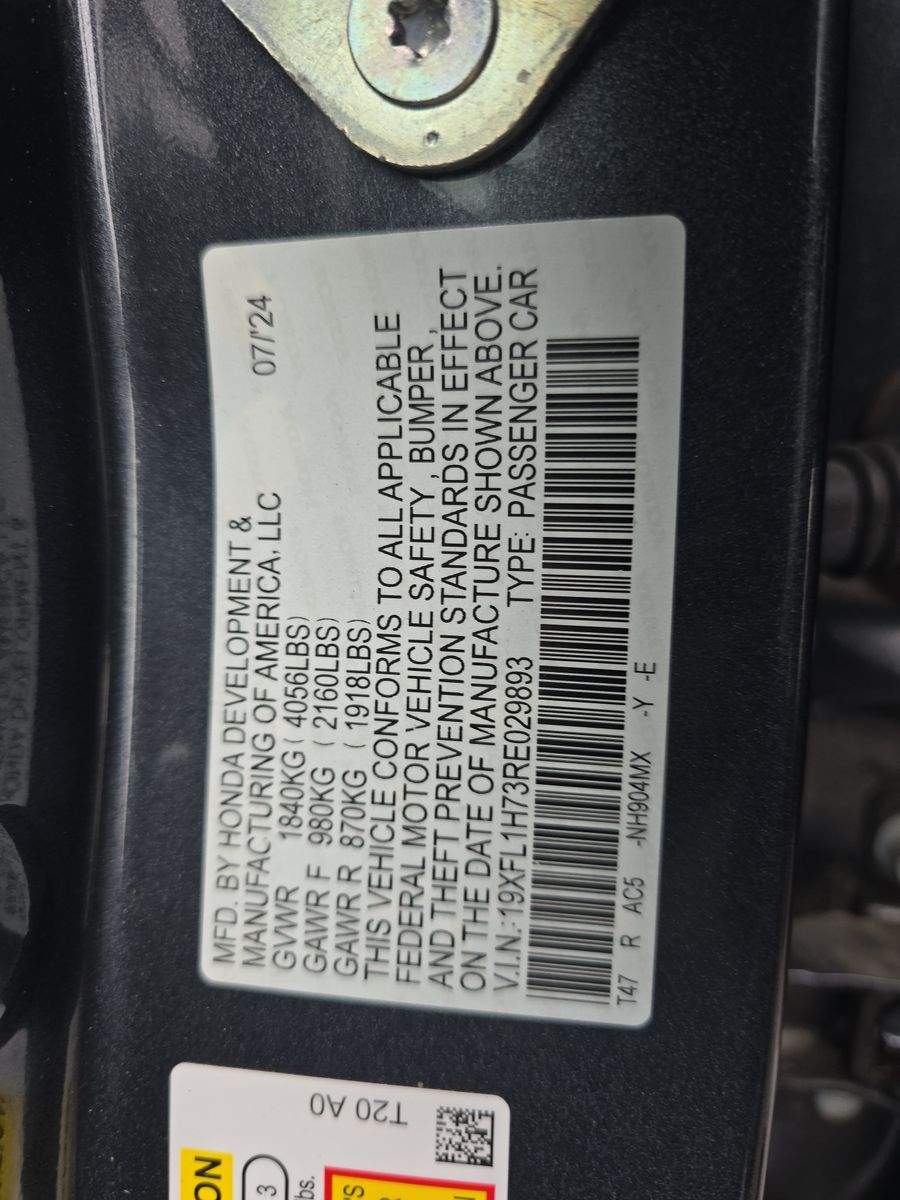 2024 Honda Civic EX-L FWD