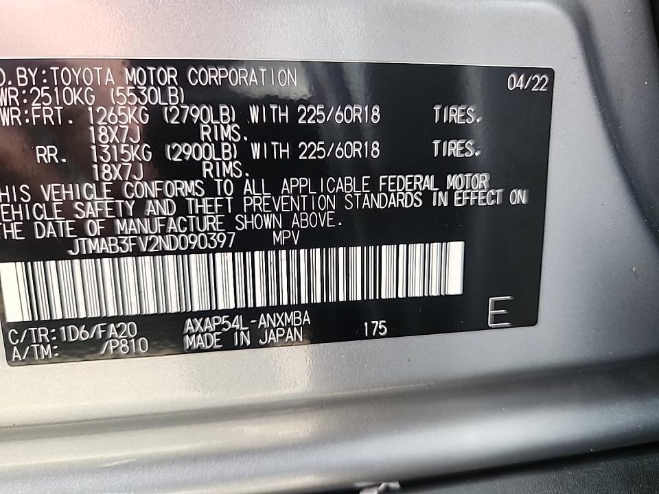 2022 Toyota RAV4 Prime SE AWD