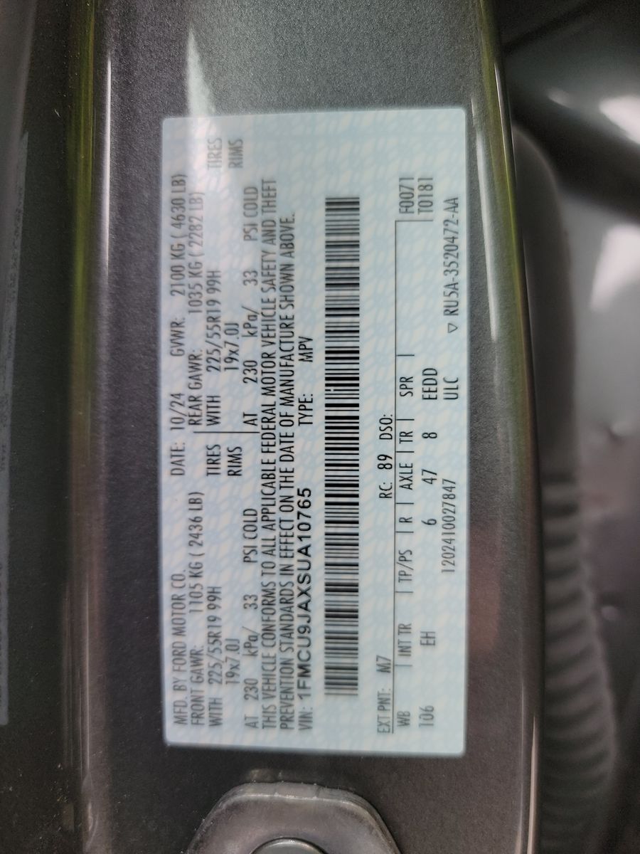 2025 Ford Escape Platinum AWD