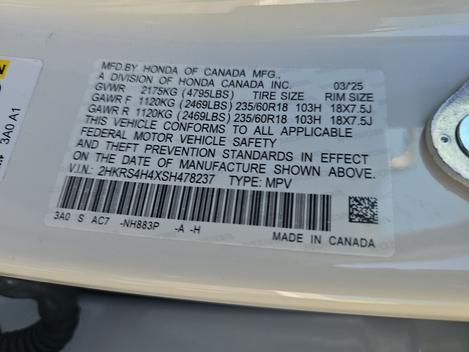 2025 Honda CR-V EX AWD