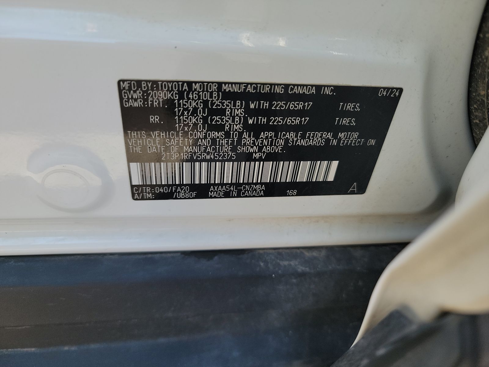 2024 Toyota RAV4 XLE AWD