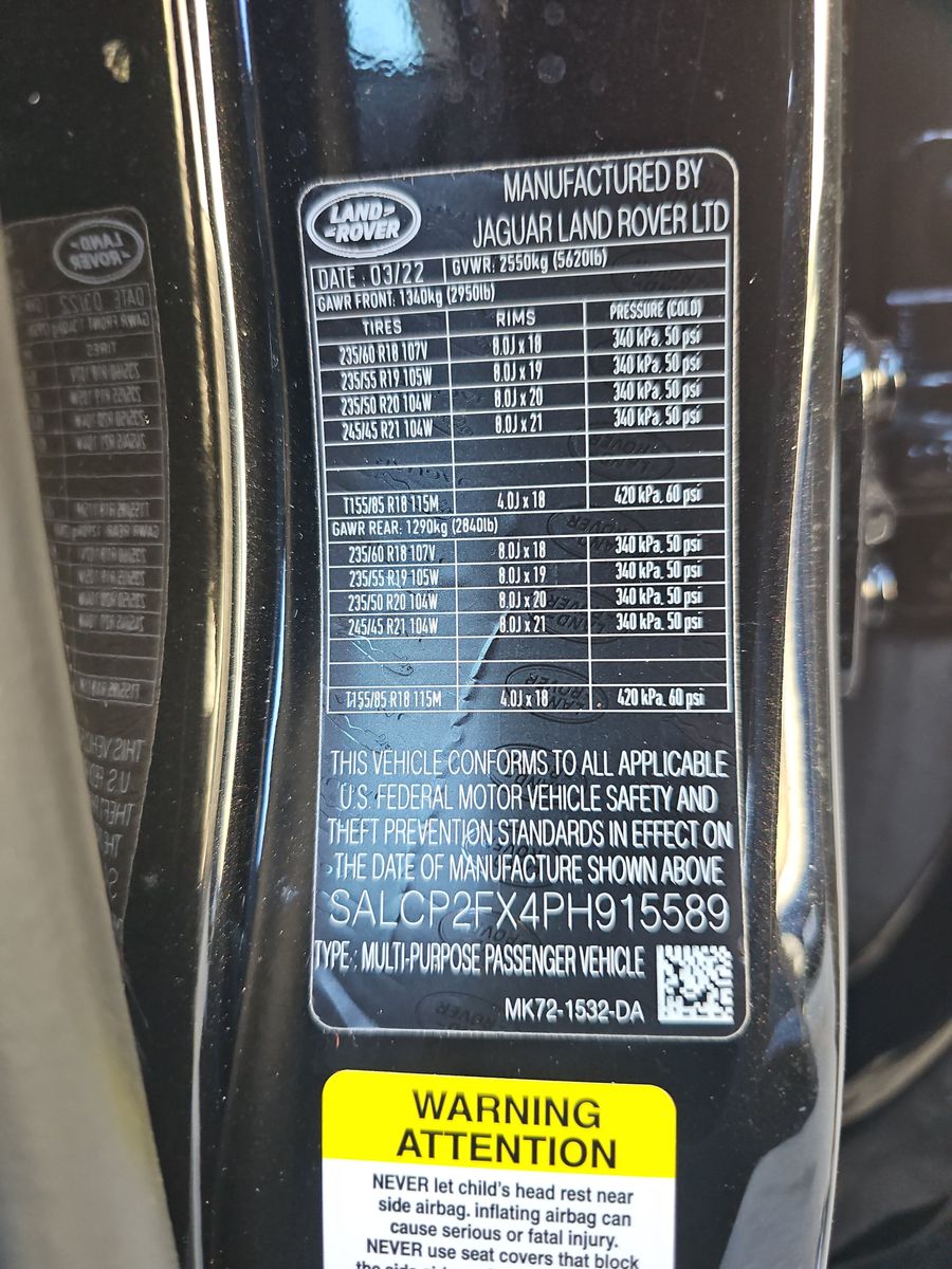 2023 Land Rover Discovery Sport SE AWD