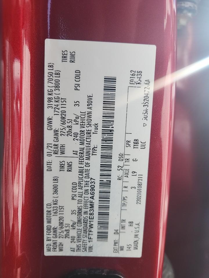 2021 Ford F-150 Lariat AWD