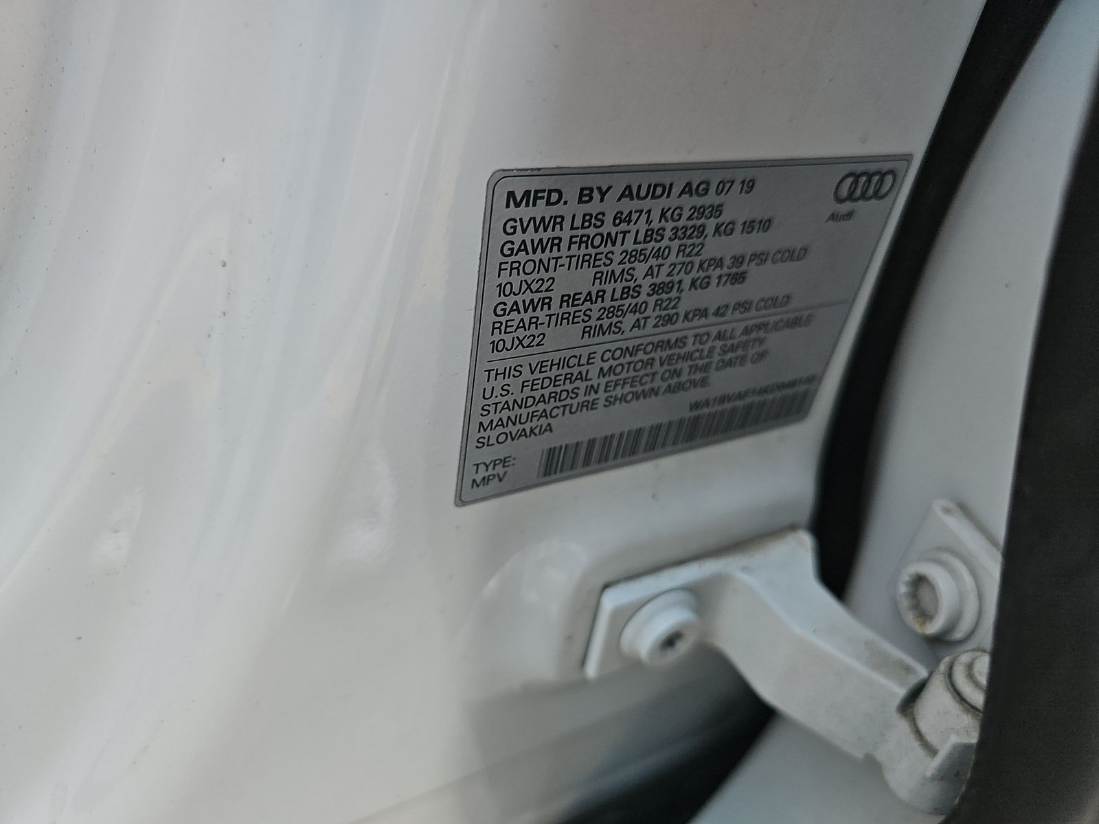 2019 Audi Q8 Premium Plus AWD