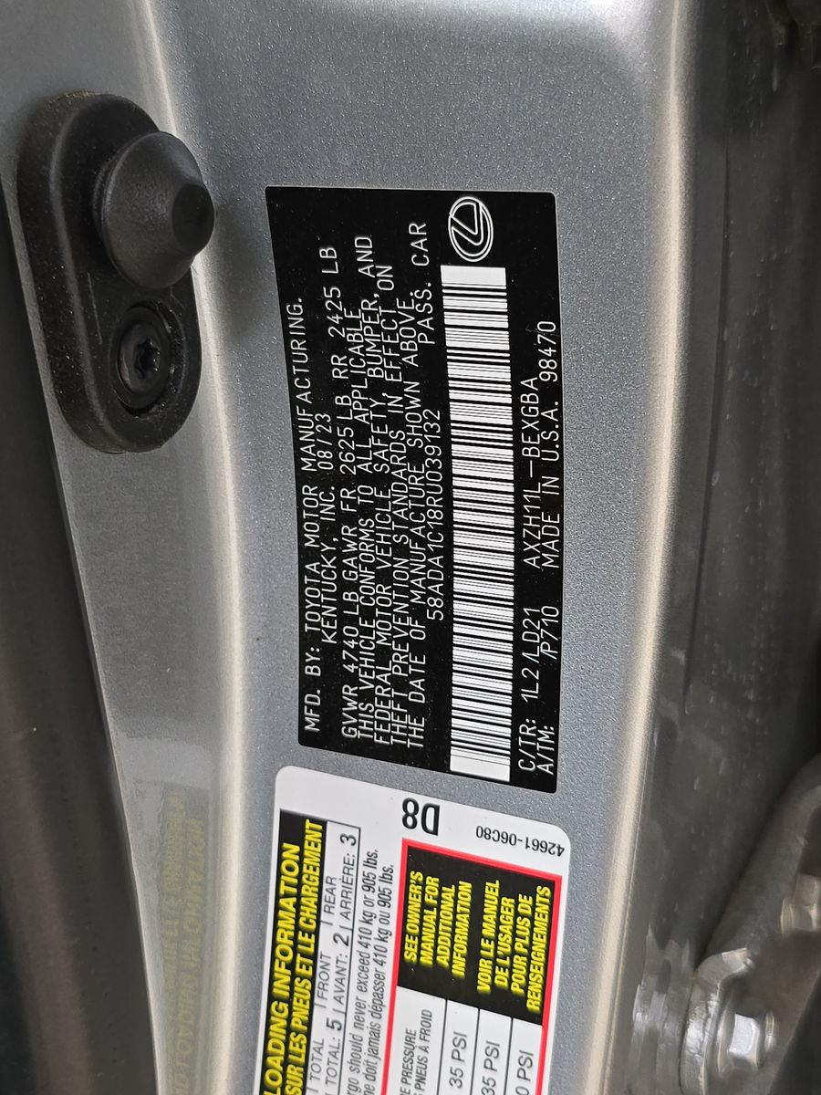 2024 Lexus ES ES 300h FWD