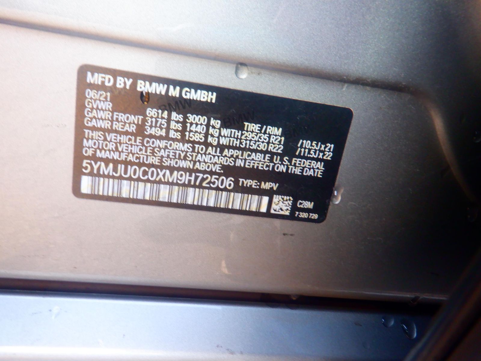 2021 BMW X5 M Base AWD