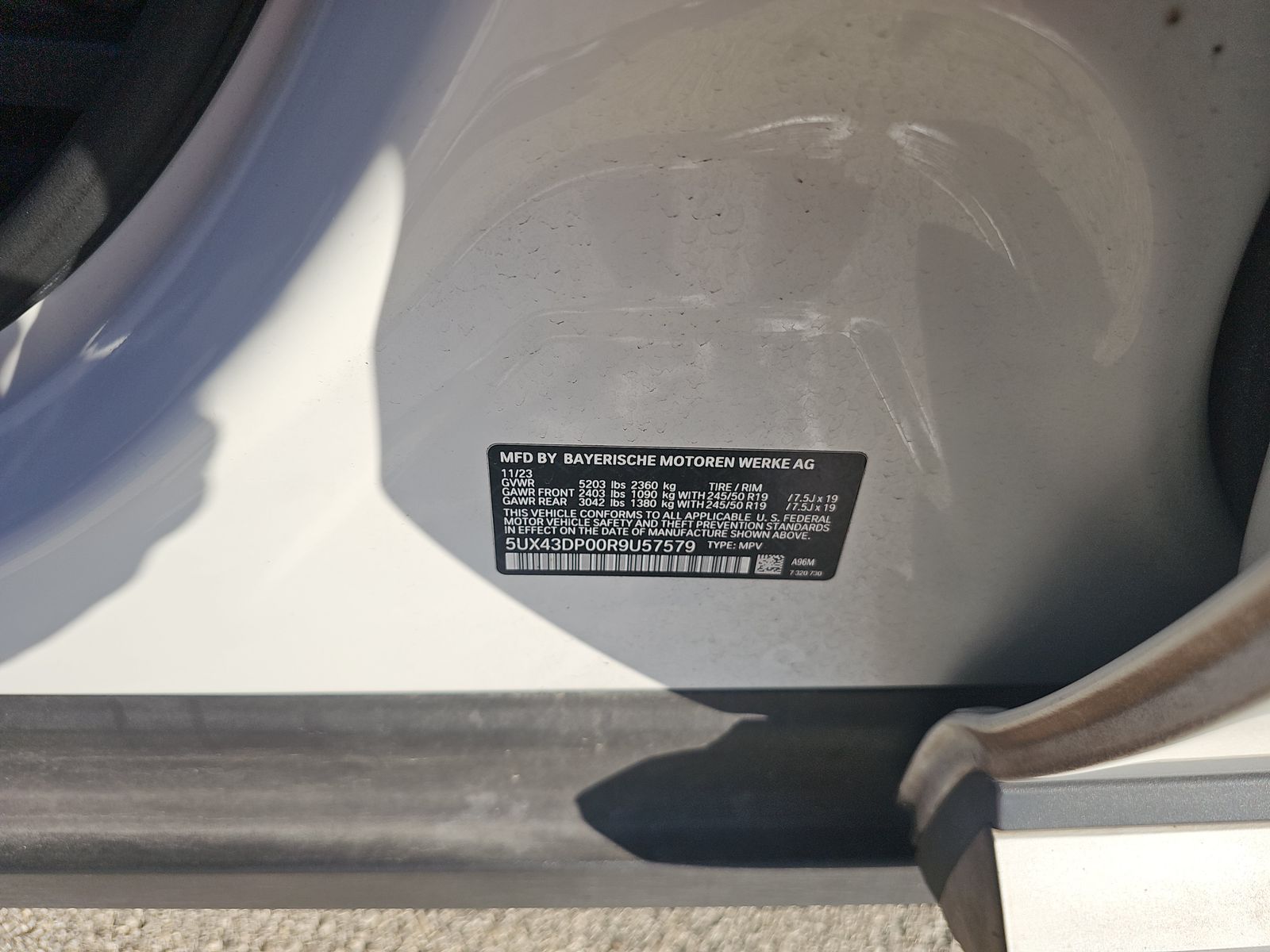 2024 BMW X3 sDrive30i RWD