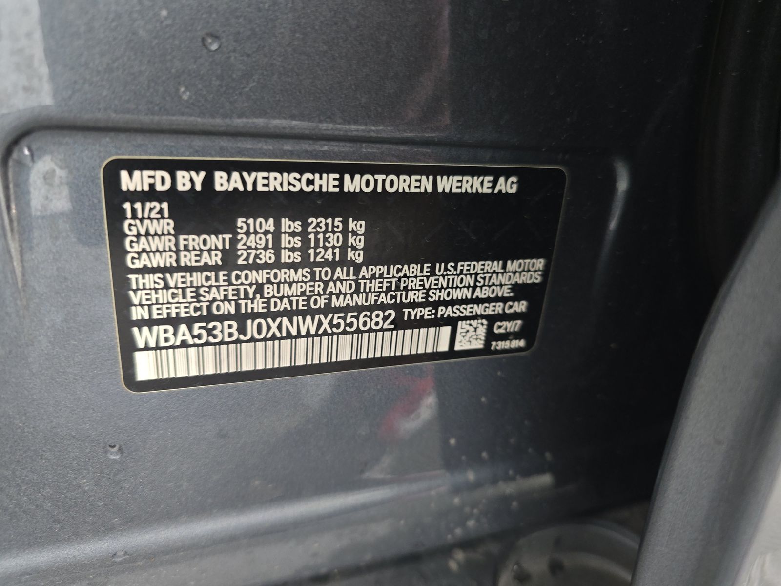 2022 BMW 5 Series 540i RWD