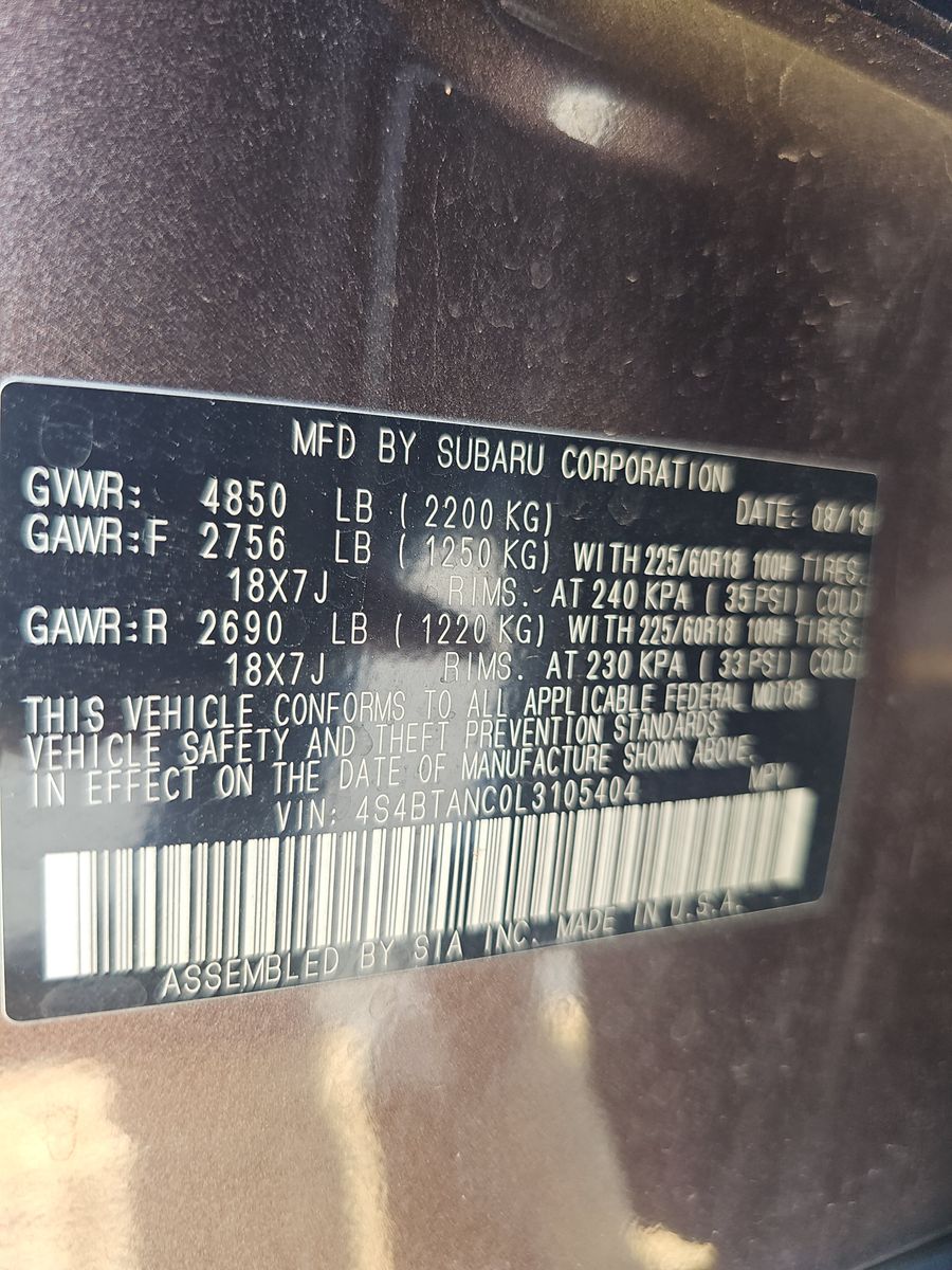 2020 Subaru Outback Limited AWD